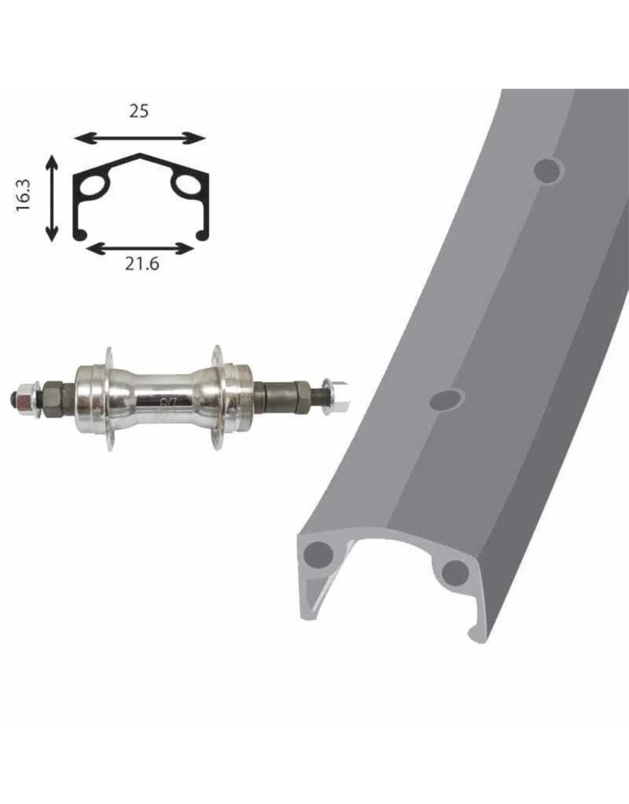 Components Damco 26'' Back | Damco 26 '' Alu Fw Rear Wheel