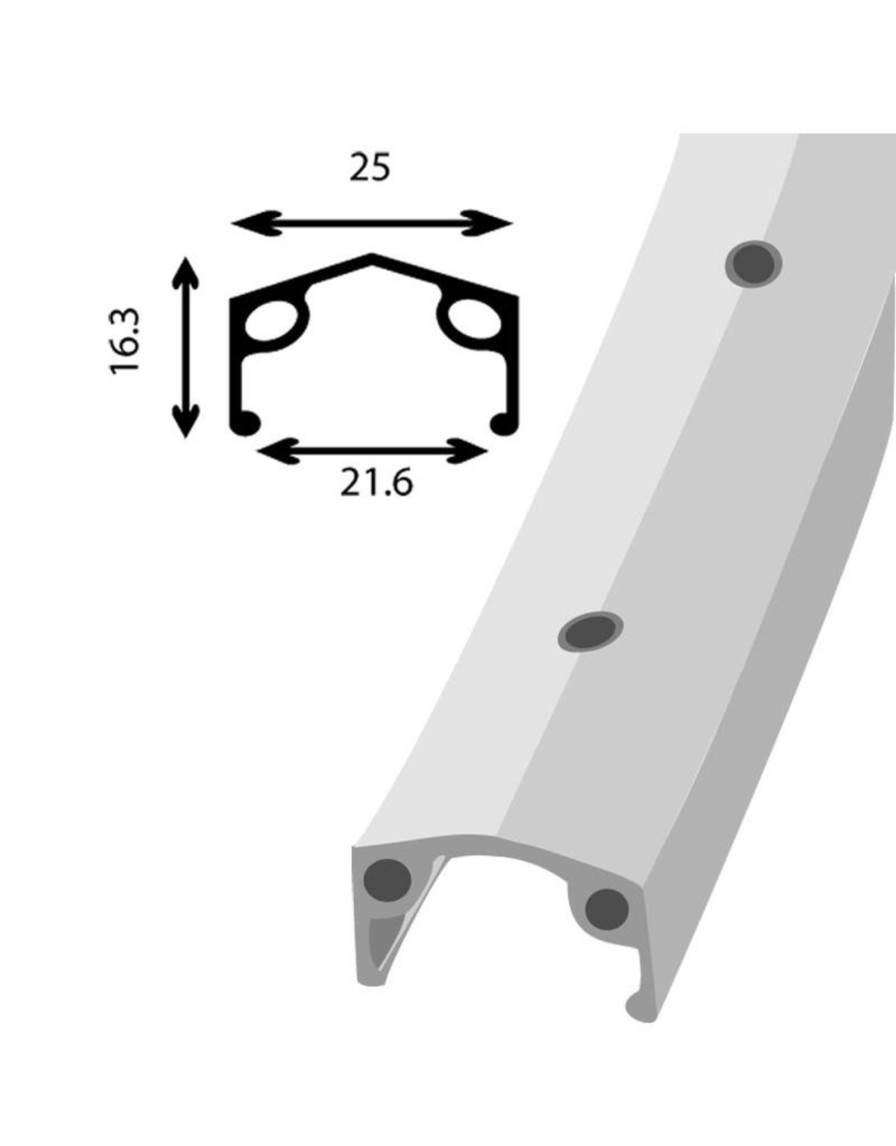 Components Damco Rear 700 | Damco 700 Alu Fw Hybrid Rear Wheel